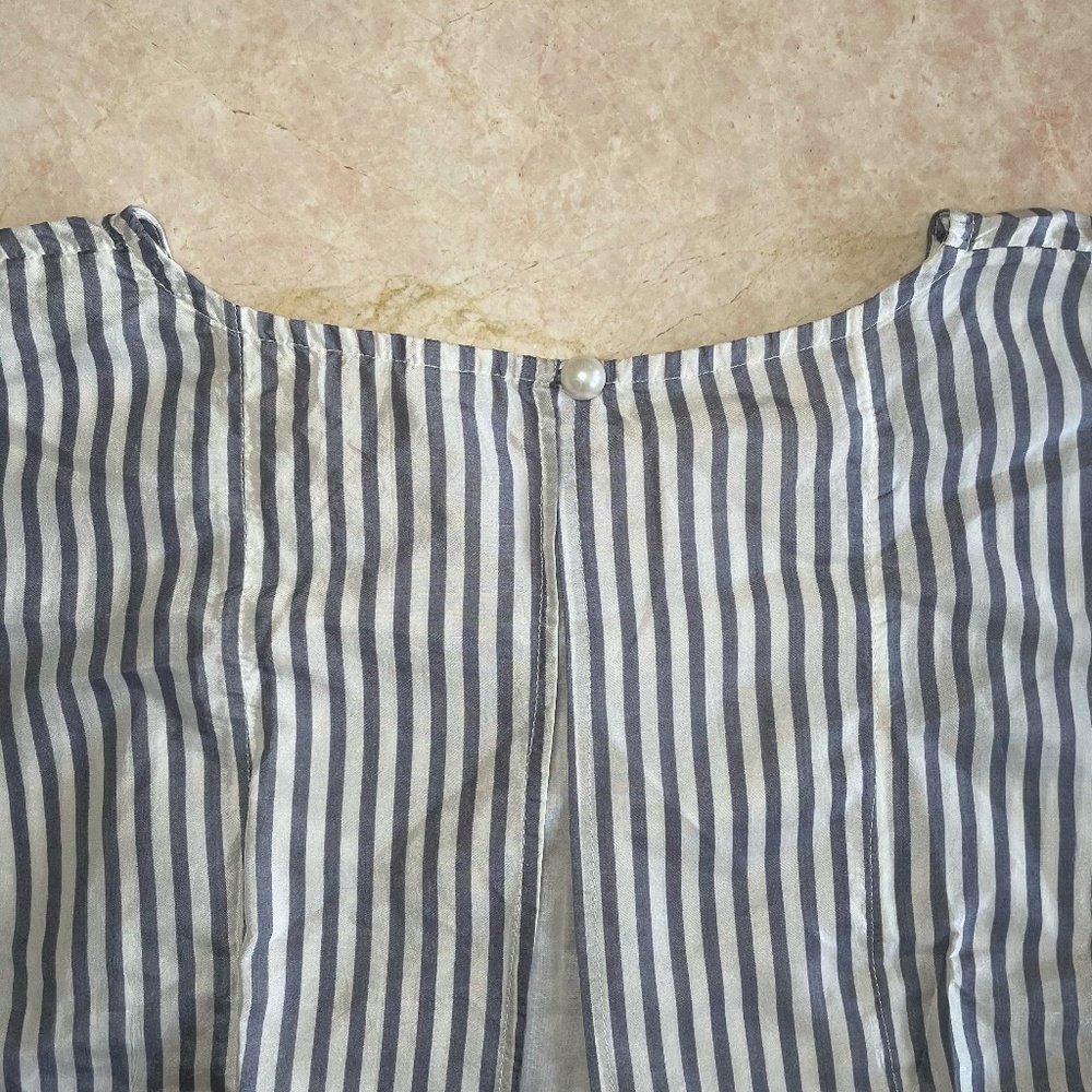 Ewa I Walla  Coastal Flowy Stripped Blouse - Picture 6 of 7